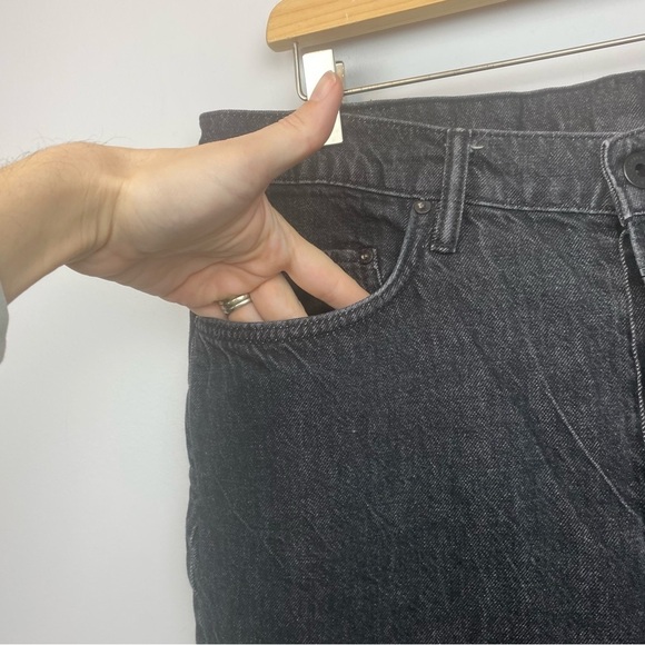 All Saints • black button fly straight leg ankle denim jeans - Picture 4 of 14
